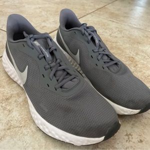Nike Mens Cool Grey/Pure Platinum Revolution 5 Shoes, Size 15 BQ3204-005